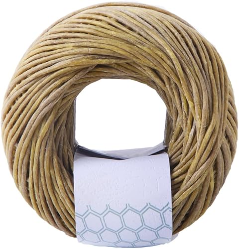 Miniatura 3 de EricX Light Mecha de cáñamo de cera de abeja gruesa, carrete de 200 pies, mecha de cáñamo orgánica bien recubierta con cera de abejas, calibre