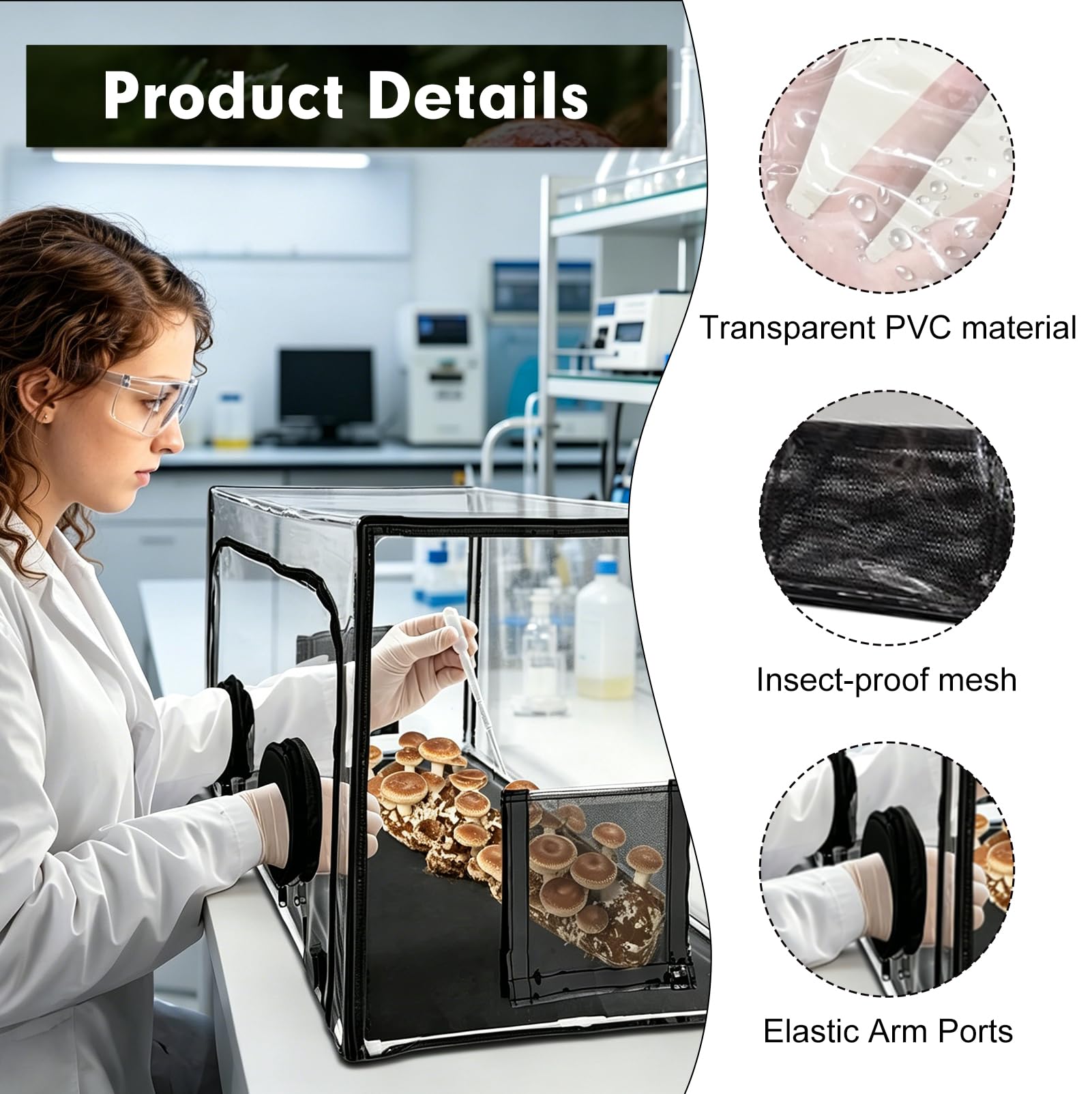 Airbox per la coltivazione di funghi,Kit per Coltivazione Funghi
