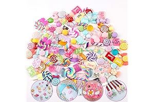SUKPSY 50 Pcs Colorful Mini Candy Toys for Crafts