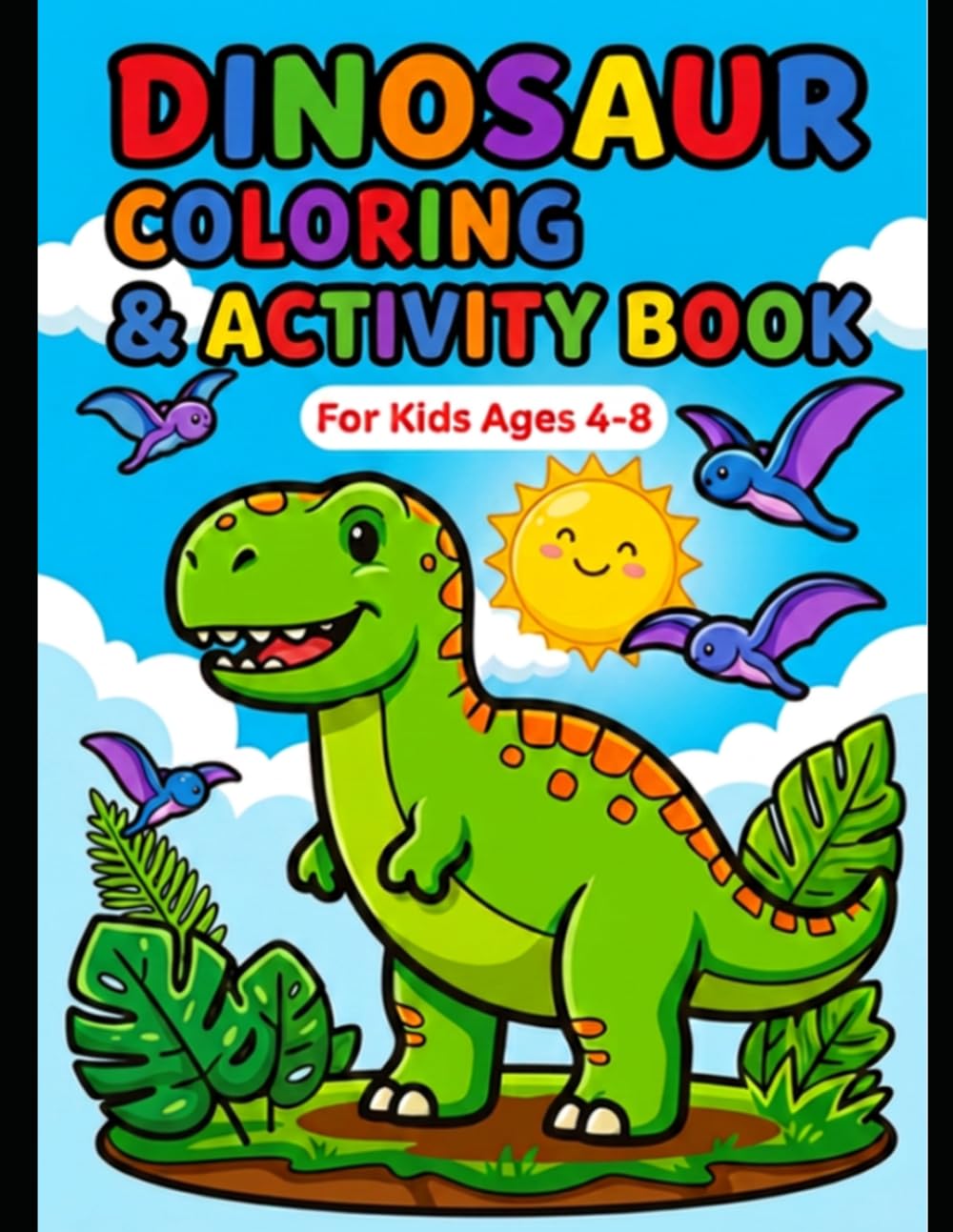 Dinosaur Coloring & Activity book
