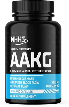 Supreme Potency L-Arginine AAKG, 3200mg, 100 Vegan Capsules | Supports Muscle Strength, Supports Endurance & Circulation, Non-GMO, Gluten-Free, Made in USA