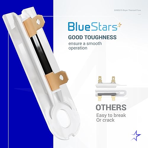 Miniatura 2 de BlueStars Paquete de 2 fusibles térmicos para secadora 3392519, compatible con Whirlpool Kenmore, sustituye a AP6008325 G4AP0500 3388651 694511