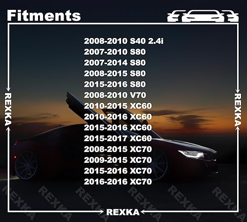 Miniatura 3 de Rexka Clip deflector de piedra de moldeo basculante para Volvo S40 S80 V70 XC60 XC70 31214496 8678010 2004-2017