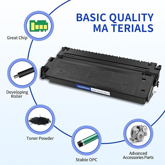 USUPERINK 2PK E40 Replacement for E40 E30 E31 E16 E20 1491A002AA Toner