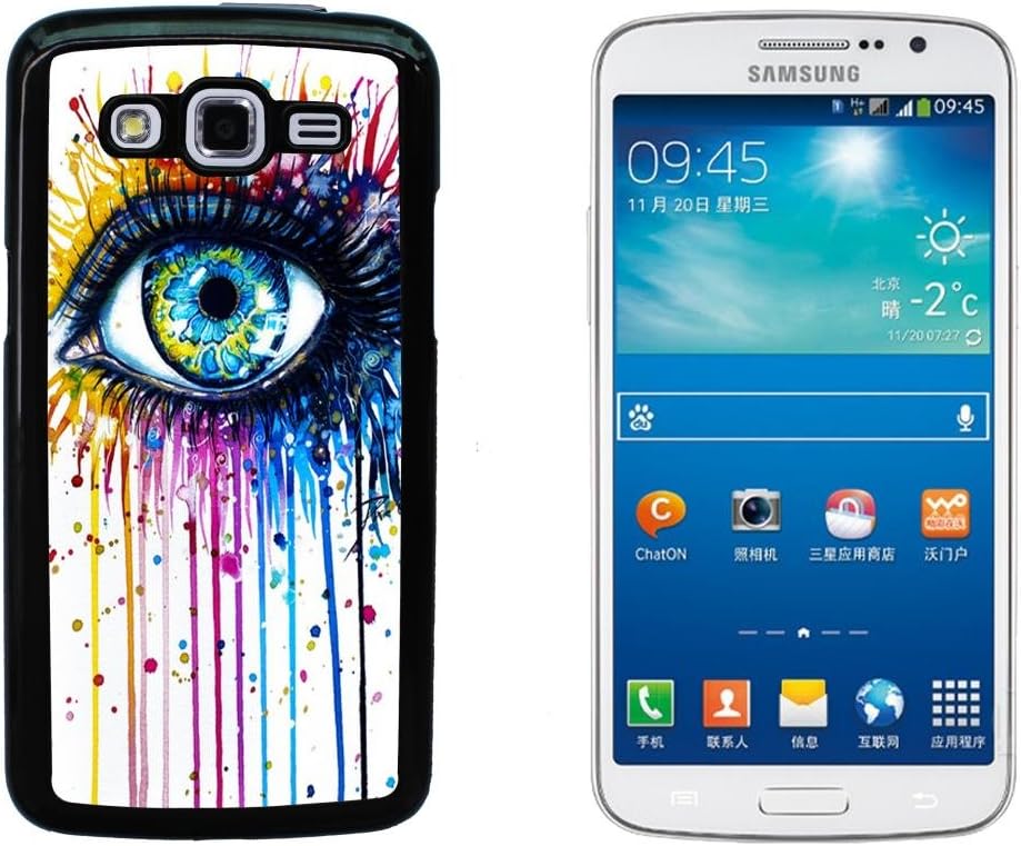 Beautiful Eye Hard Plastic and Aluminum Back Case For Samsung Galaxy Grand 2 G7102 G7106