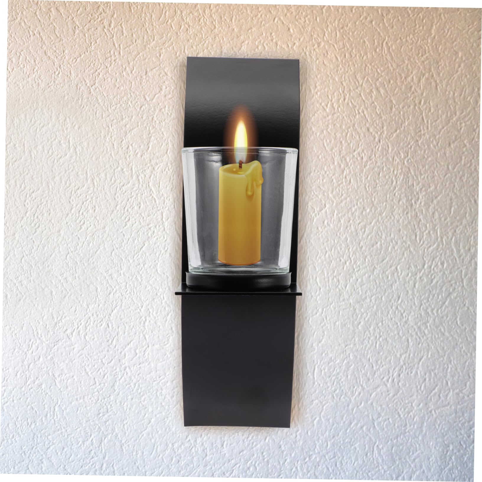 Portacandele Da Parete in Ferro Battuto, Portacandele Decorativo Da Parete Elegante Per Soggiorno e Camera Da Letto, Applique Per Candele Decorativa Per Interni, Arredamento Murale Classico