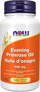 NOW Supplements Evening Primrose Oil 500mg Softgels, 100 Count