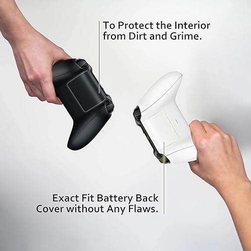 Miniatura 4 de KELIFANG Cubierta de batería de repuesto compatible con Xbox One, One S, One X, parte trasera de reparación de la carcasa de la batería compatible