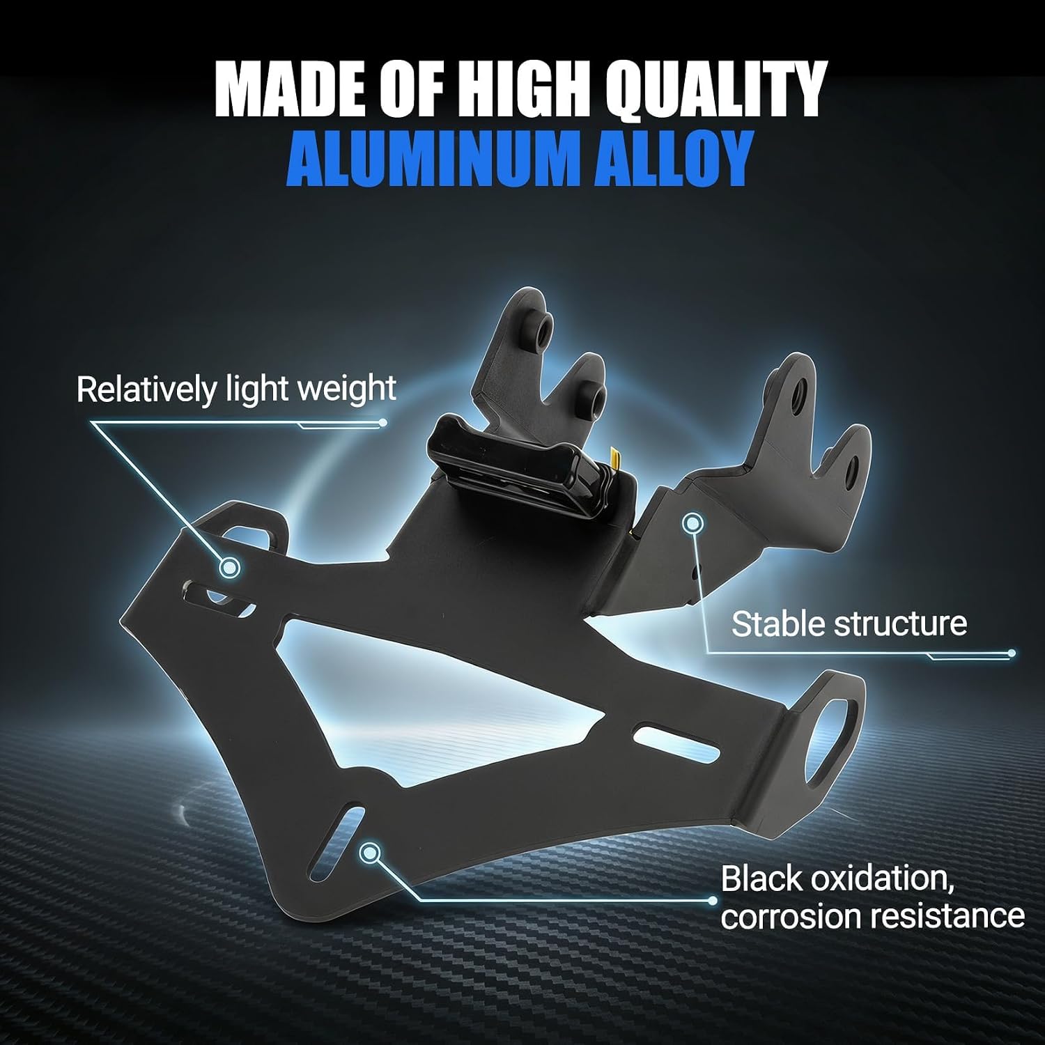 Aluminum Tail Tidy Motorcycle License Plate Bracket Holder with LED Light for 2024 2025 MT09/MT09 SP/FZ09/Tracer 900,for 2025 YZF-R9,Fender Eliminator