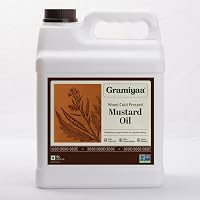 Gramiyaa Cold Pressed Mustard Oil 150 FL OZ | Fresh Protect Pack | Chemical-free Kachi Ghani Sarso Oil | 4.43 Litre