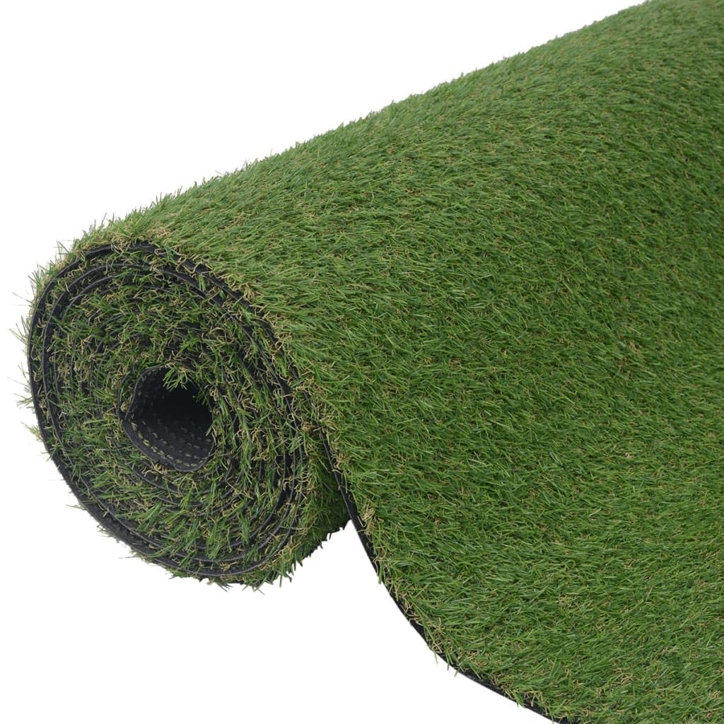 vidaXL Artificial Grass Fresh Turf Artificial Flora Grass Lawn Mat Synthetic Turf Home Garden Decor Coloured Fake Grass 1x8 m/20 mm Green — image 1