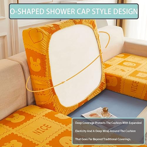 Miniatura 3 de ZQXFZ Funda de sofá modular para sofá, respaldo pequeño, 12-20 pulgadas de alto x 24-32 pulgadas de ancho. Se adapta perfectamente a la perfección y