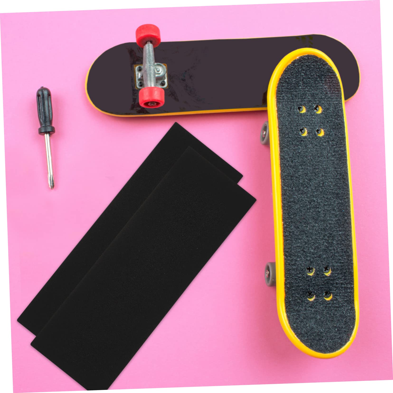 HEMOTON 50stücke Finger Skateboard Nonslip Grip Tape Schaumstoff Aufkleber Mit Selbstklebender Rückseite Für Skateboards rutschfeste