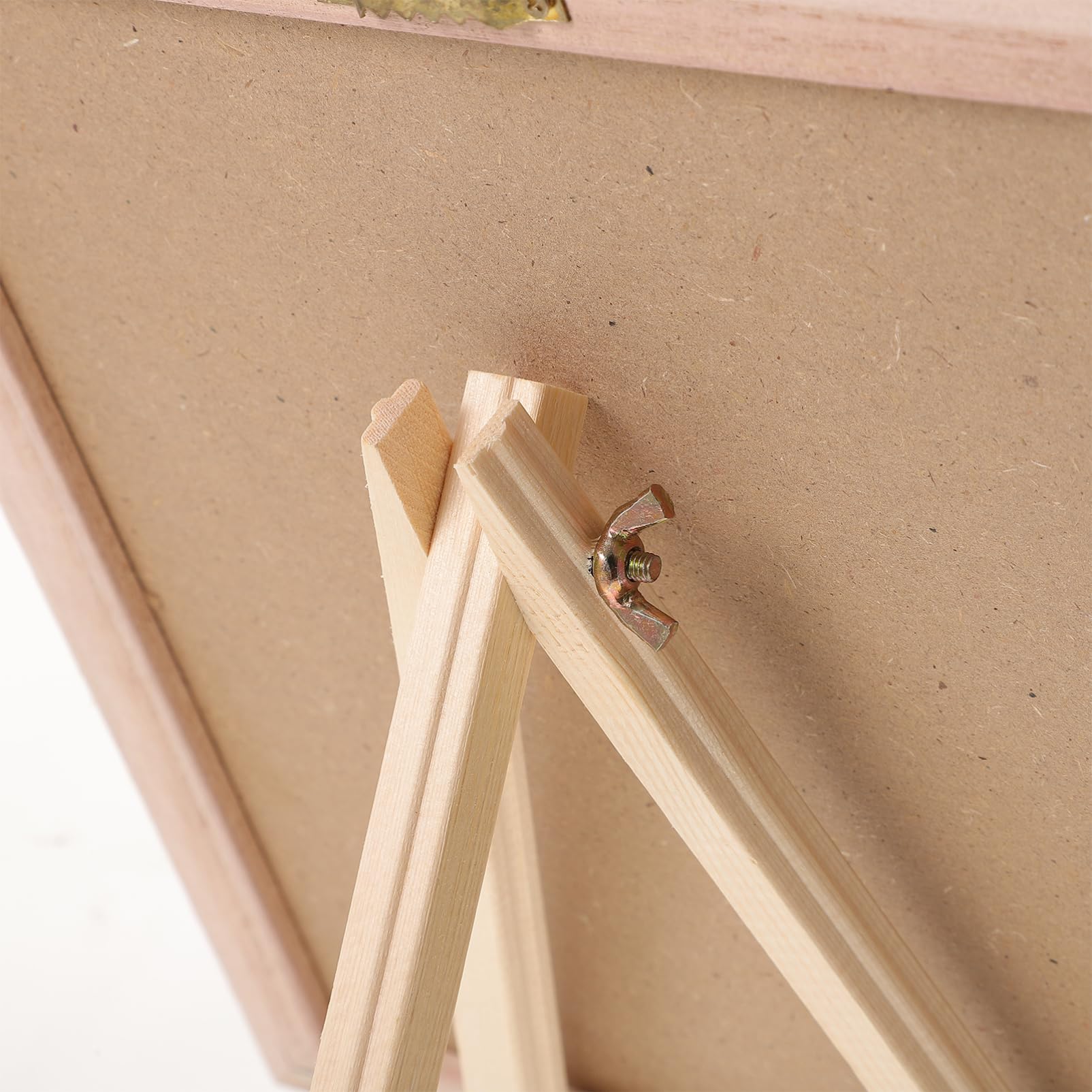 NUOBESTY Bacheca in Tessuto Con Lettere Cornice in Legno Bacheca Per Messaggi e Appunti Per Casa Accessori Da Scrivania