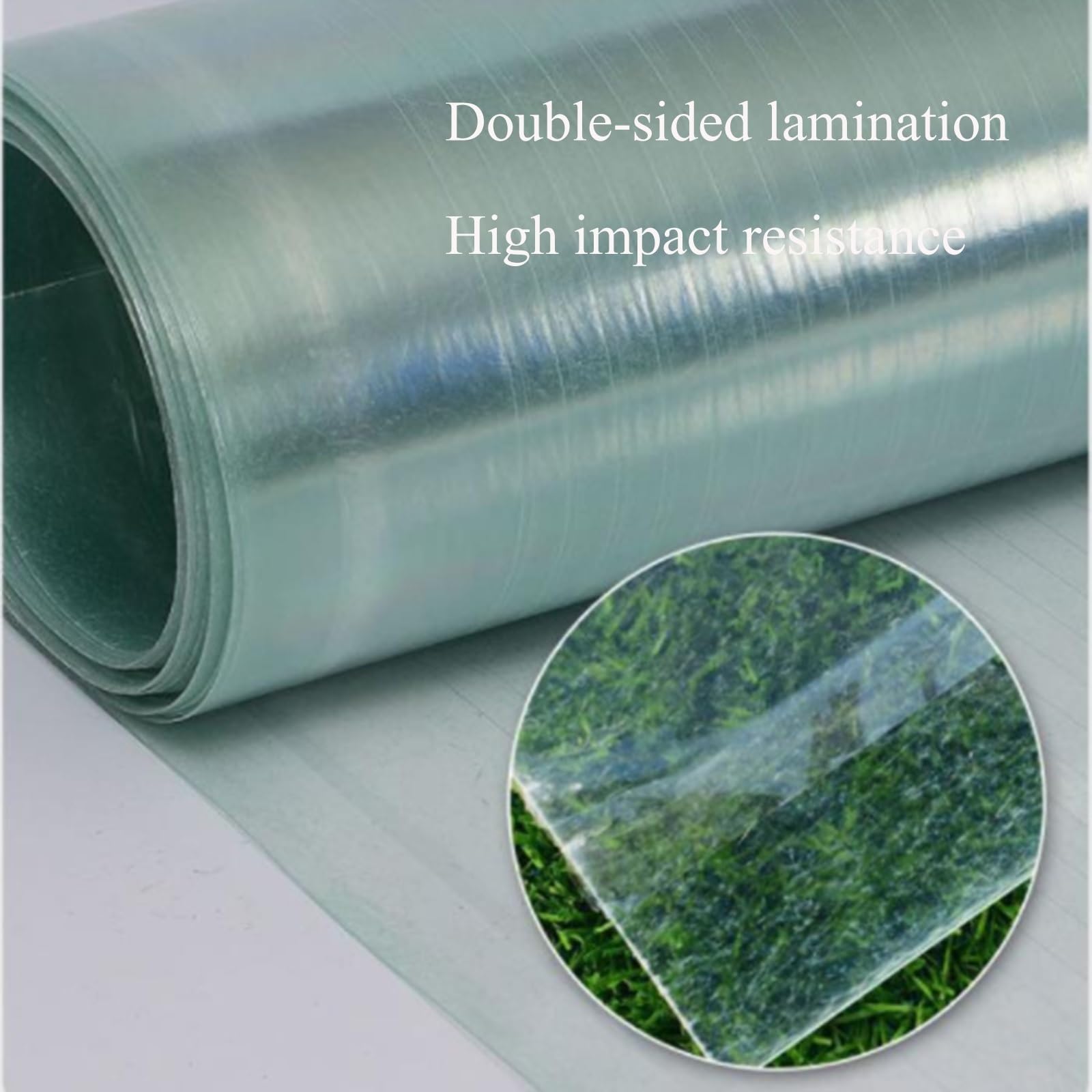Lámina de policarbonato para techos, lámina Protectora contra la Lluvia y los Rayos Ultravioleta de policarbonato para pérgola de Invernadero de jardín (Color: Transparente, tamaño: 1,2 mx4