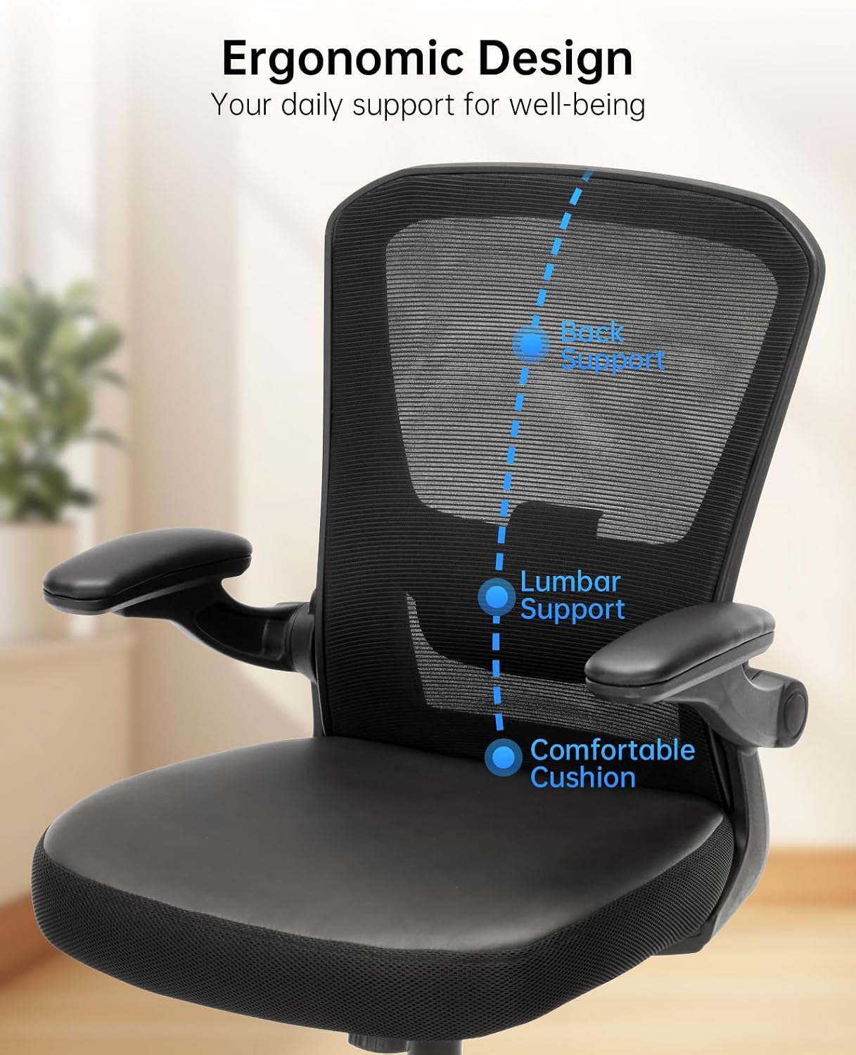 Office Chair Ergonomic Desk Chair Computer Chair with Lumbar Support