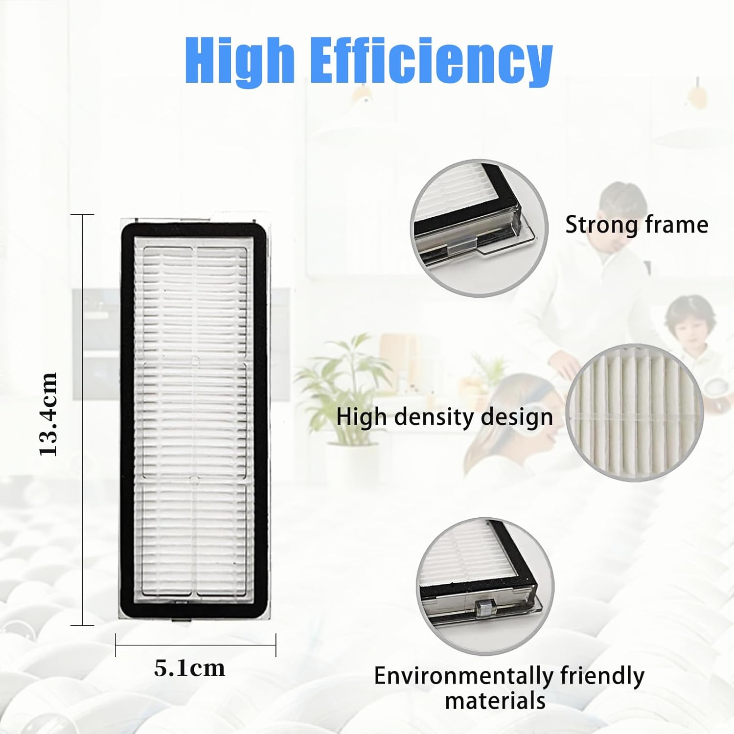 20-Piece Replacement Parts Kit for Roborock QV35A/QV35S, QR798/QR598 Robot Vacuums Includes: 2 Main Brushes 4 Filters 4 mop Pads 4 Side Brushes 4 dust Bags 2 Tools