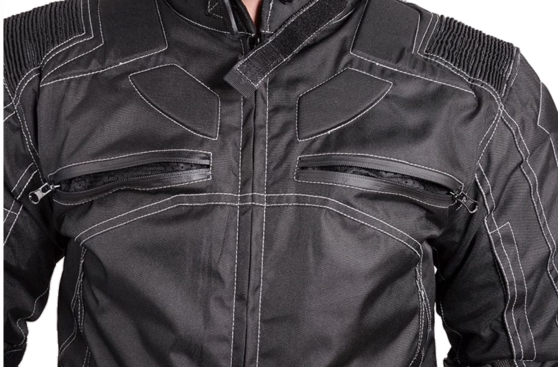 l&j Motorradjacke Textil Jacke mit herausnehmbaren Protektoren Motorrad Jacke Biker Cross Enduro