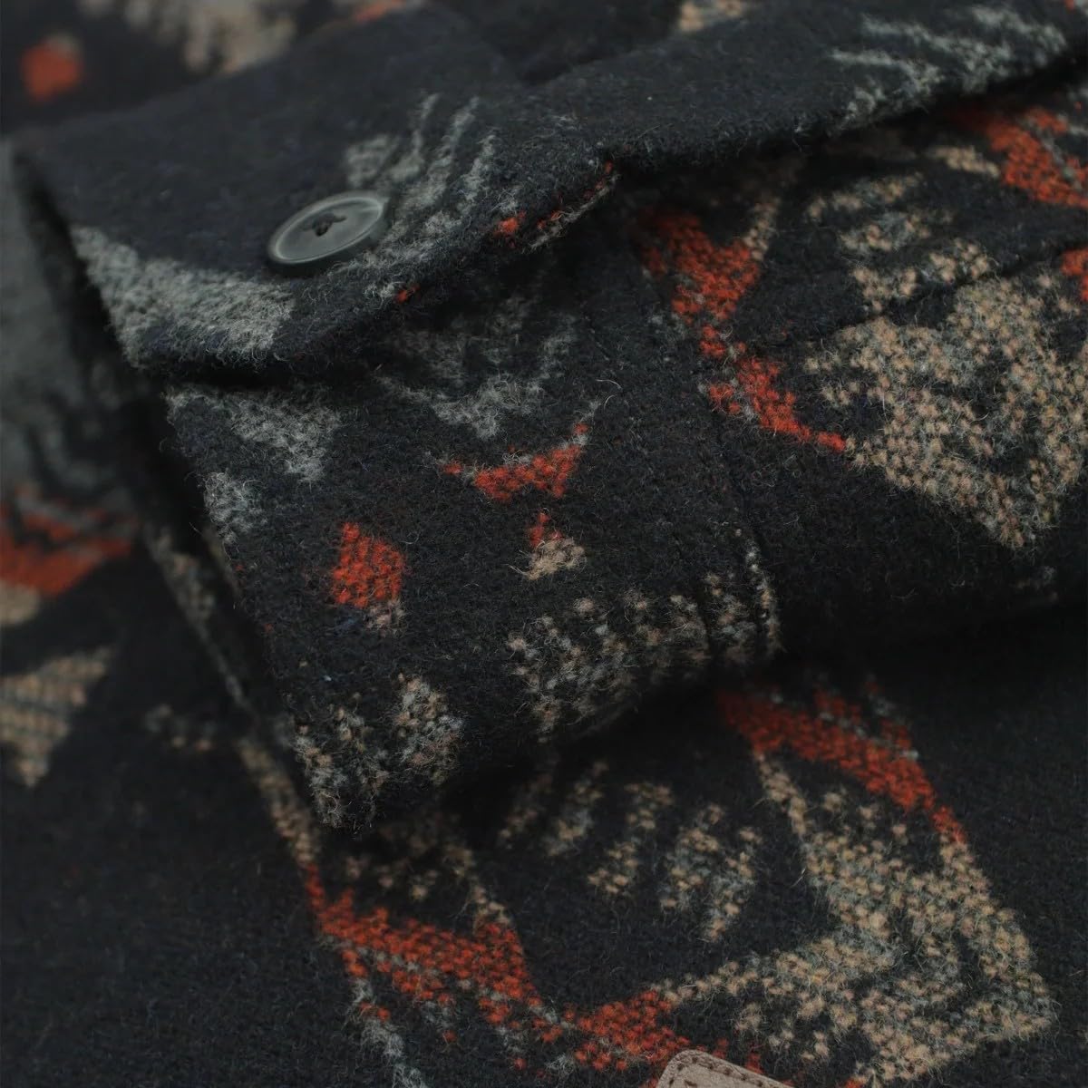 Jachs Men's Wool Blend Sherpa Lined Flannel Shirt Jacket - Image 7