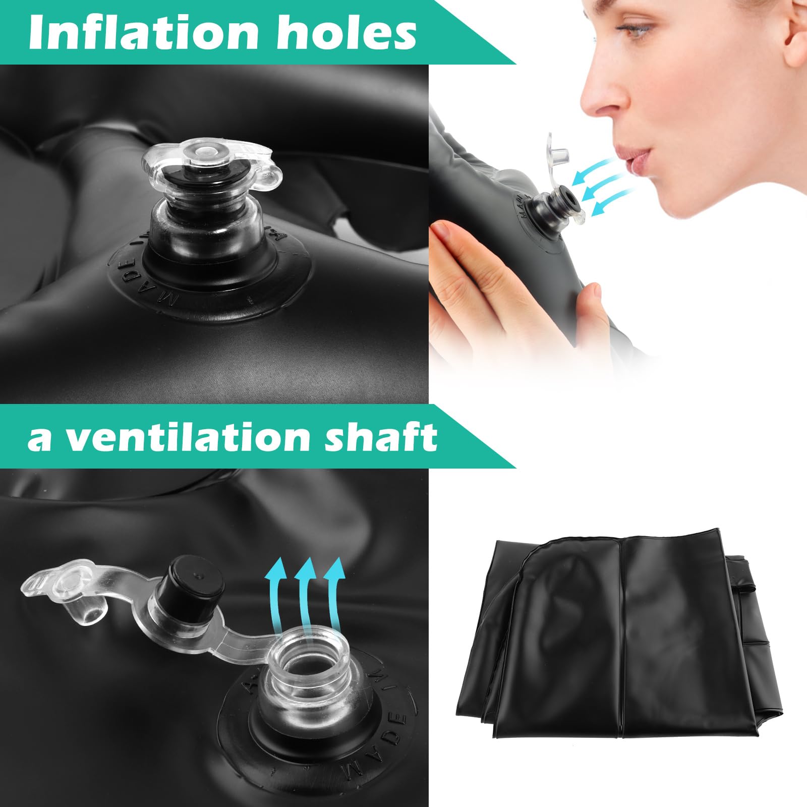 Lavacabezas Portatil para Casa Champú Hinchable para Lavabo Lavabo Inflable para el Cabello Lavabo inflable para lavar el cabello Lavacabezas Hinchable Portátil para Casa para postrados en cama