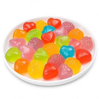 Crystal Amber Candy, 80g 2.82oz, Assorted Fruit Flavor Gem Sweets