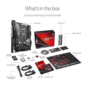 Amazon.com: ASUS ROG Maximus IX Hero LGA1151 DDR4 DP HDMI M