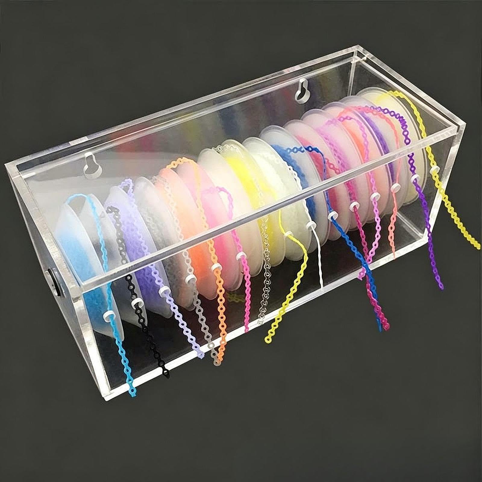 Étui de Rangement pour chaînes élastiques dentaires, boîte de Rangement perforée, qualité supérieure, Organisateur de chaînes orthodontiques