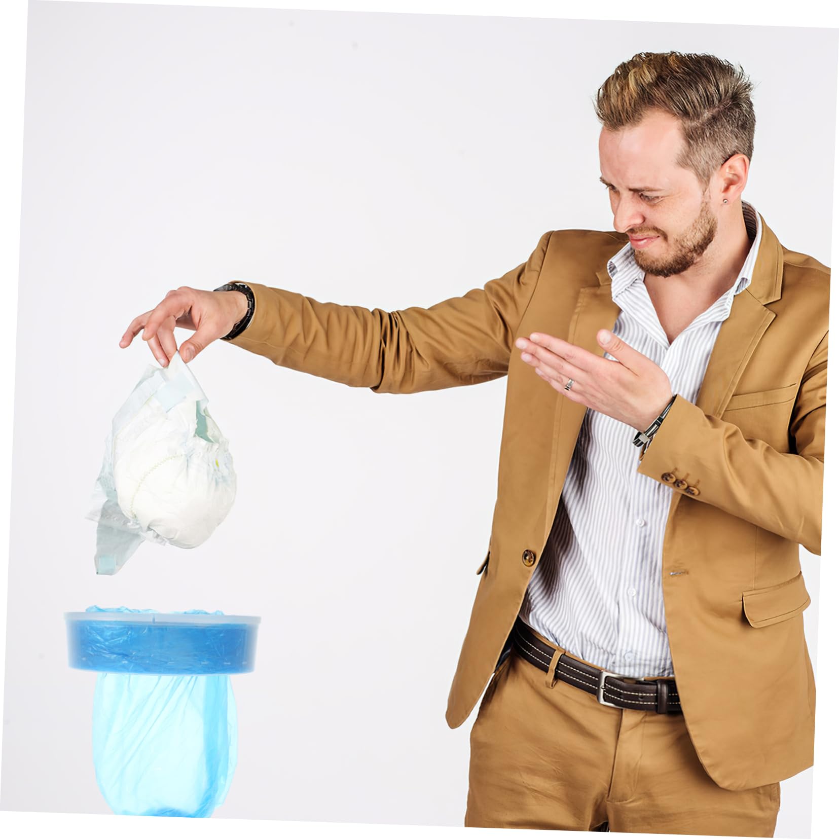 Cabilock Diaper Pails Bags Convenient Trash Can Nappy Bag Pe Home Garbage Bags or Practical Nappy Bags