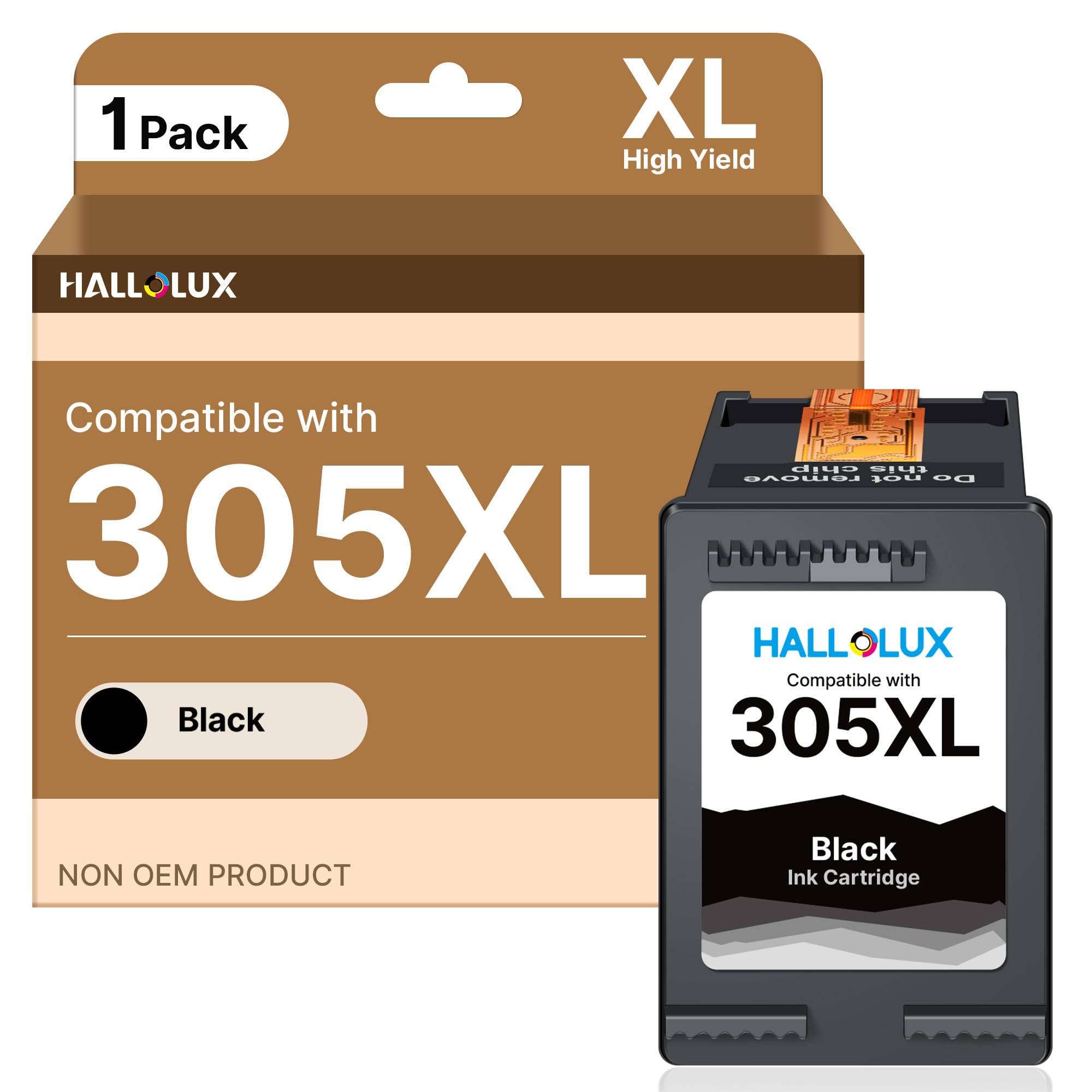 305XL Black Printer Cartridges Compatible for HP 305 Black with Deskjet 2820e Cartridges 2700 2710 2720e 2724 4120 4120e 4110 4110e Envy 6000 6020e 6032 6032e 6400 6422 0 642 0e 6432 (1 Pack)