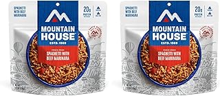 Classic Spaghetti with Meat Sauce | Freeze Dried Backpacking & Camping Food |2 Servings (Pack of 2)