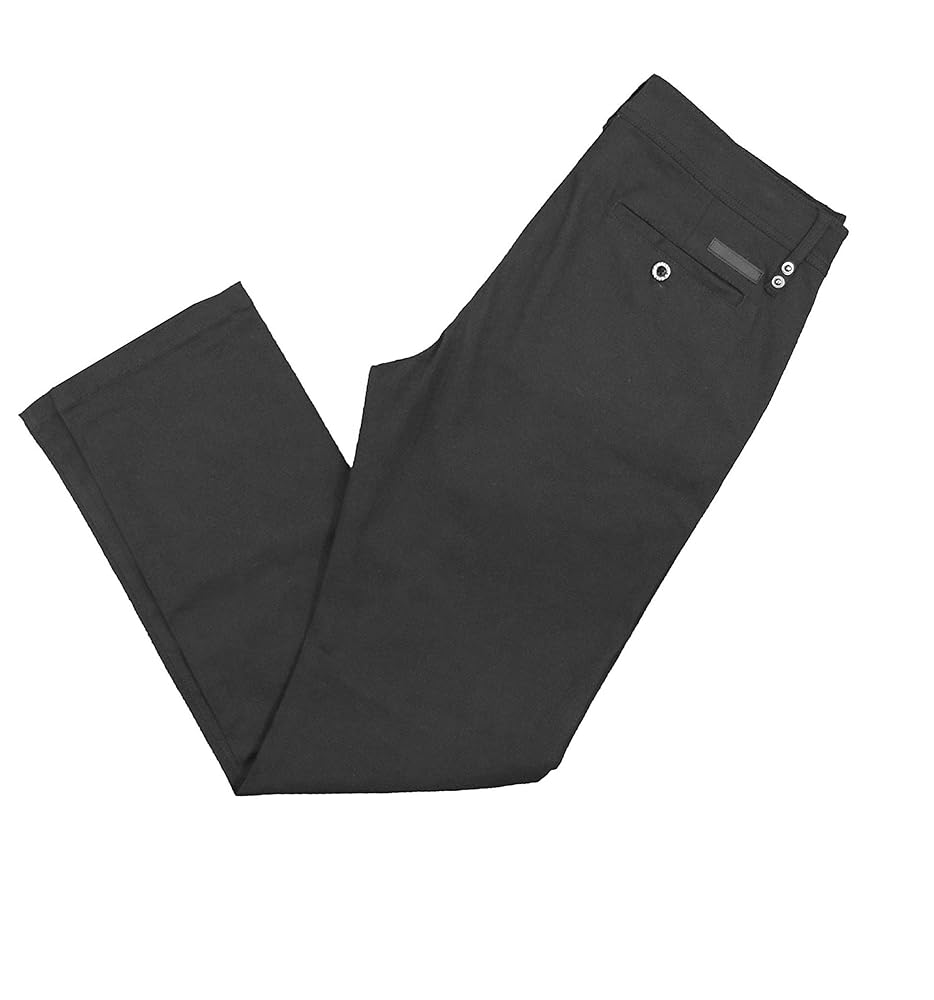 Galaxy by Harvic Men's Black Stetch Cotton Twill Pants. at