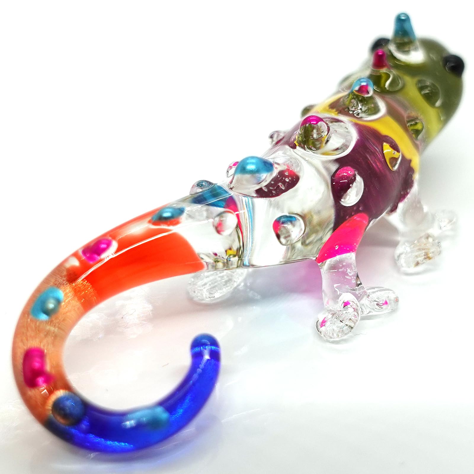 Caméléon miniature en verre décoratif le cadeau idéal pour collectionneur