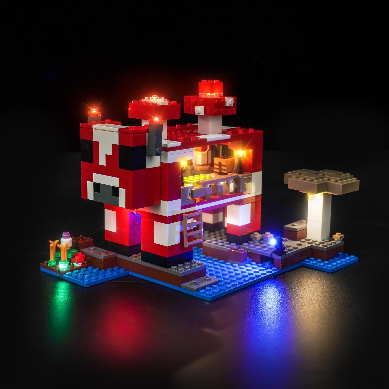Brickshining LED Lighting Compatible with The Mooshroom House 21270, Light Kit Compatible with Lego 21270 The Mooshroom House, NOT Included The Model Set