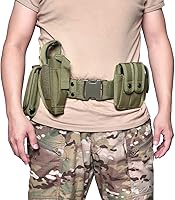 Vista 8 de Aplicación de la ley Utilidad Cinturón táctico multifuncional al aire libre entrenamiento cinturón bolsa senderismo cinturón patrulla militar