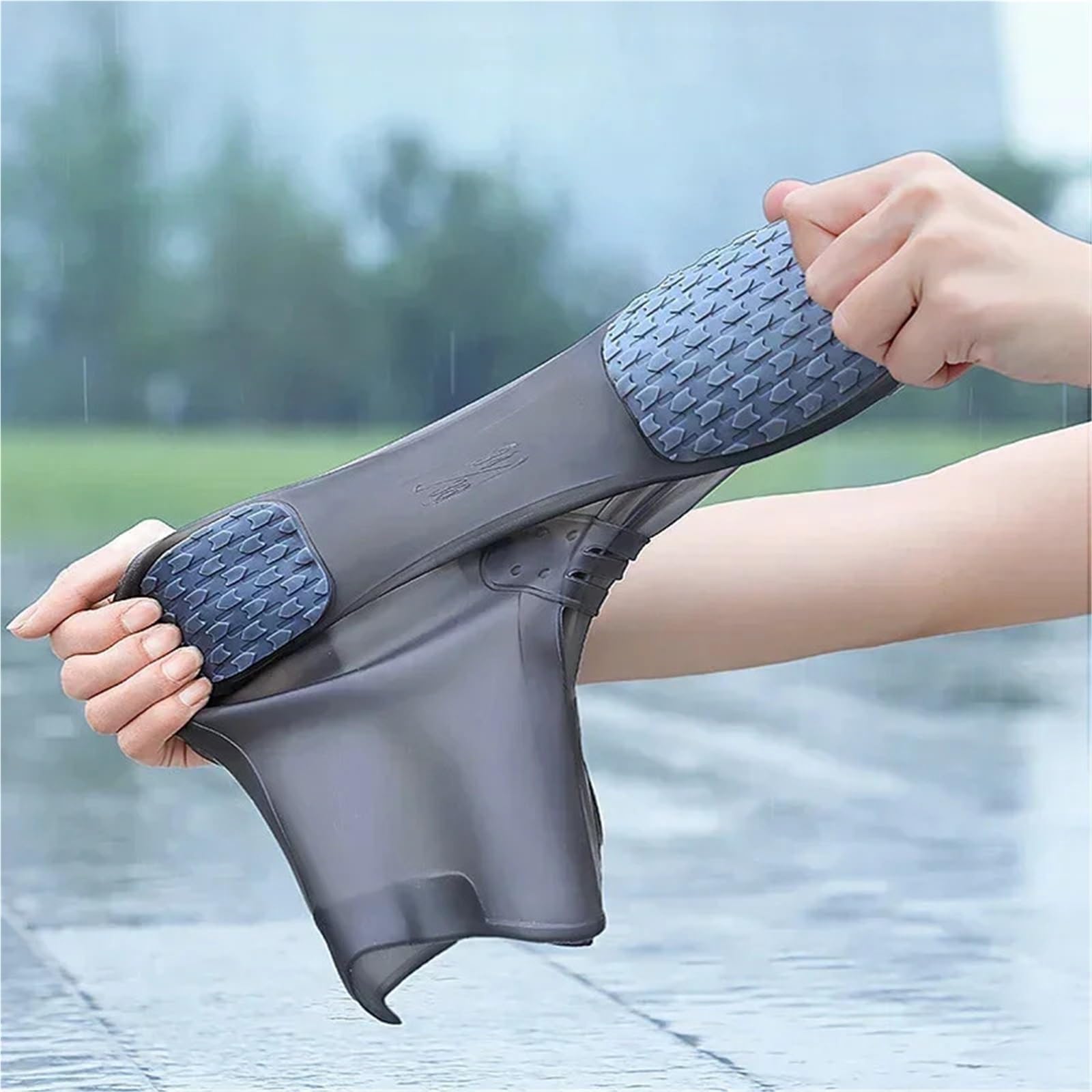 Fundas for botas De lluvia impermeables antideslizantes for Zapatos Cubre Zapatos for La Lluvia De Silicona Cubierta Ipermeable for Lluvia XXL