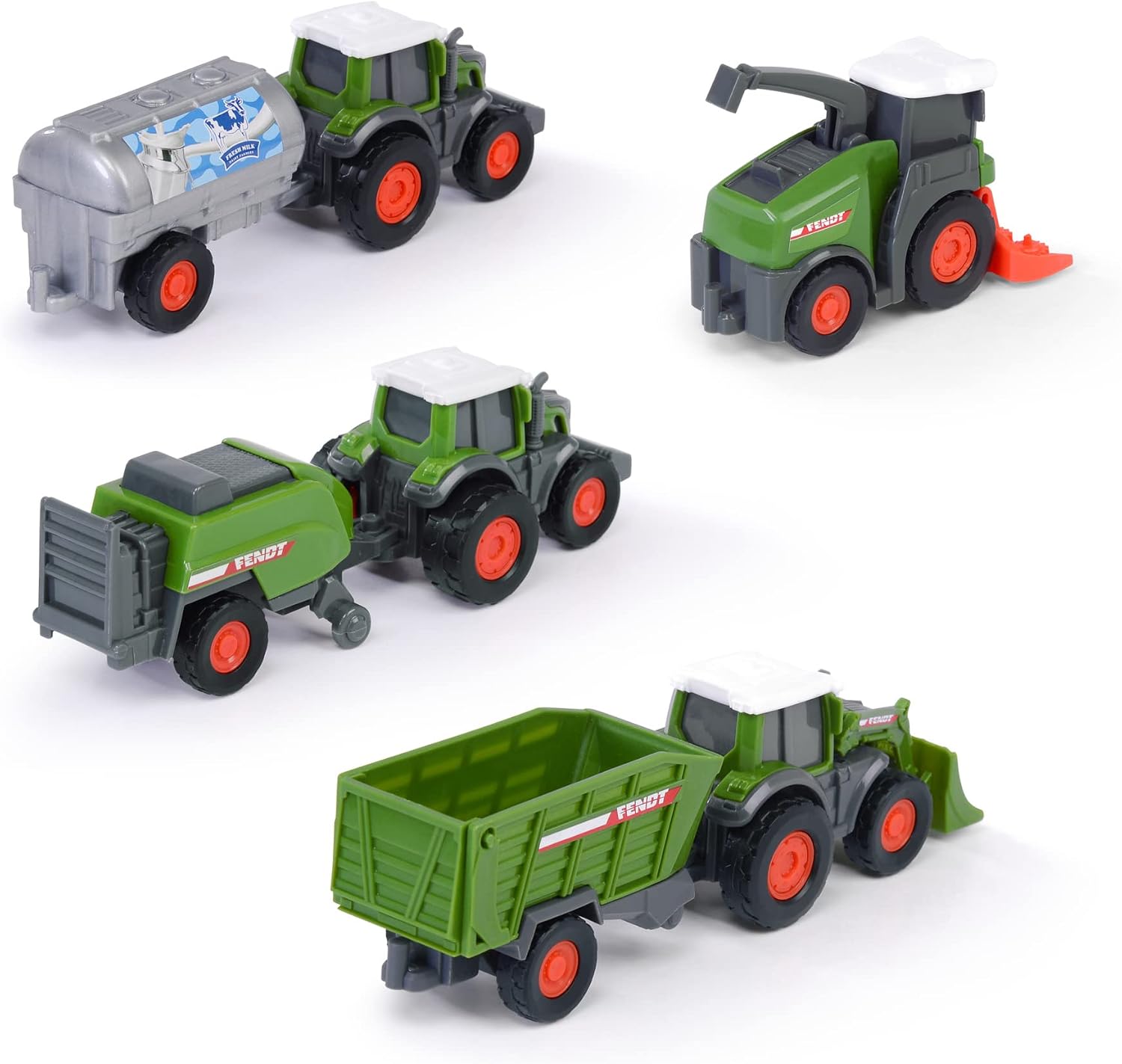 Dickie 203732001 Fendt Micro набор из 3 сельскохозяйственных транспортных средств ассорти 9 см