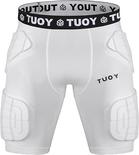 Miniatura 2 de Faja de fútbol acolchada para hombre con almohadillas, cadera, muslo, trasero, coxis, pantalones protectores para jóvenes y adultos, para béisbol