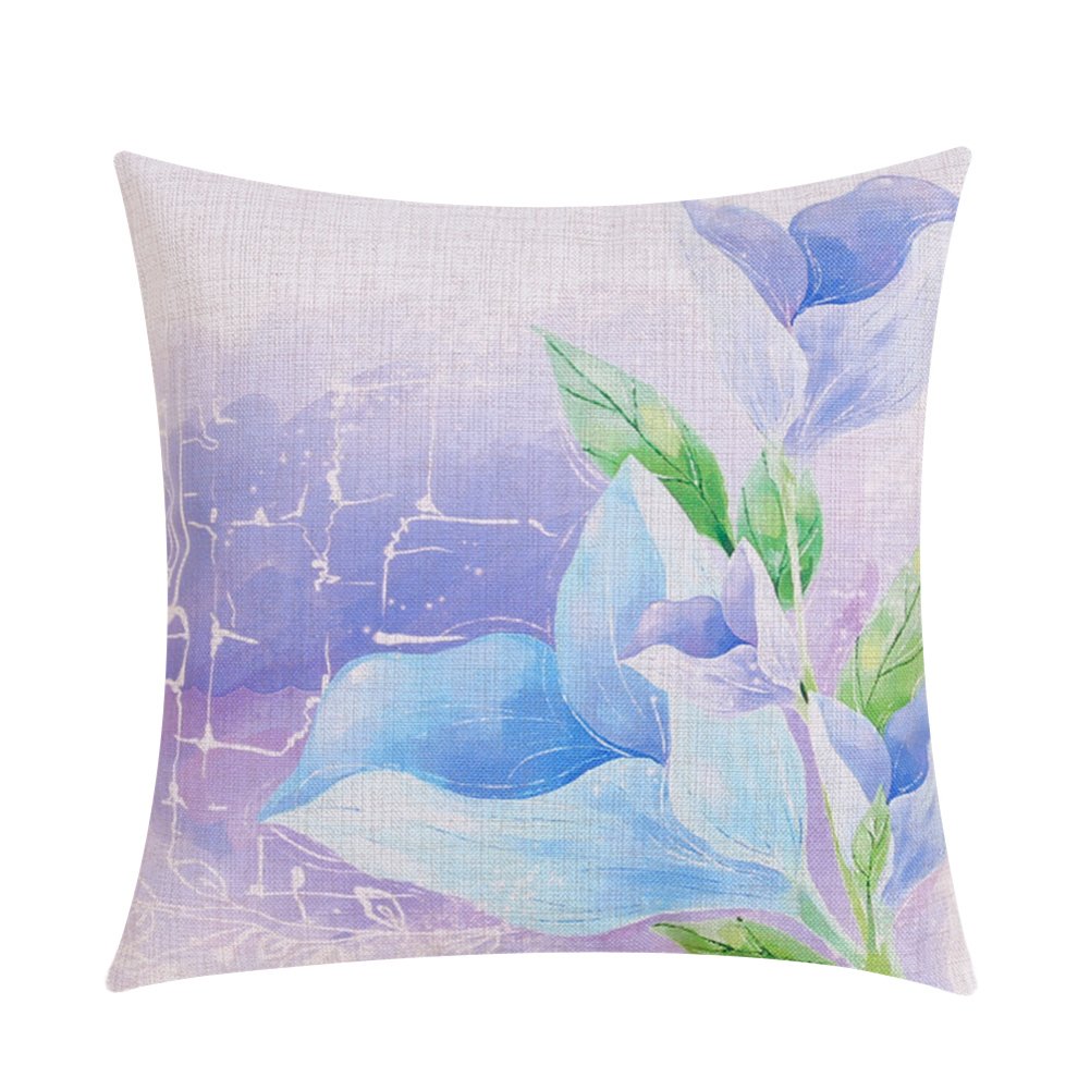 Coussin de canapé style champêtre grand format 55x55 cm pour salon cosy