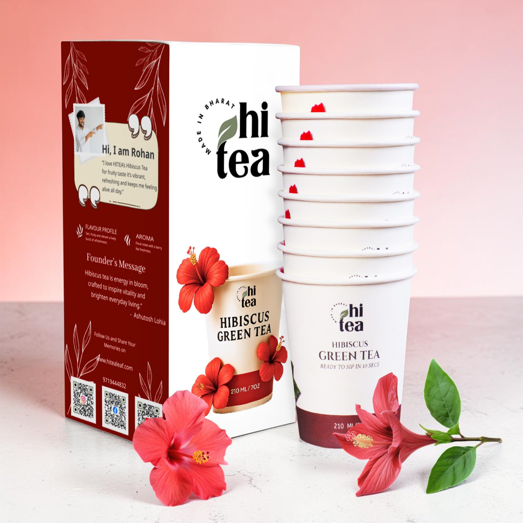 HI TEA Lemon Green Tea | Just Add Hot Water | Instant Green Tea Cups | 8 Cups/Box — Amazon image 17