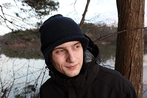 Miniatura 6 de Gorro de invierno con visera, 100 % lana, fabricado en Estados Unidos - Genuino G.I.