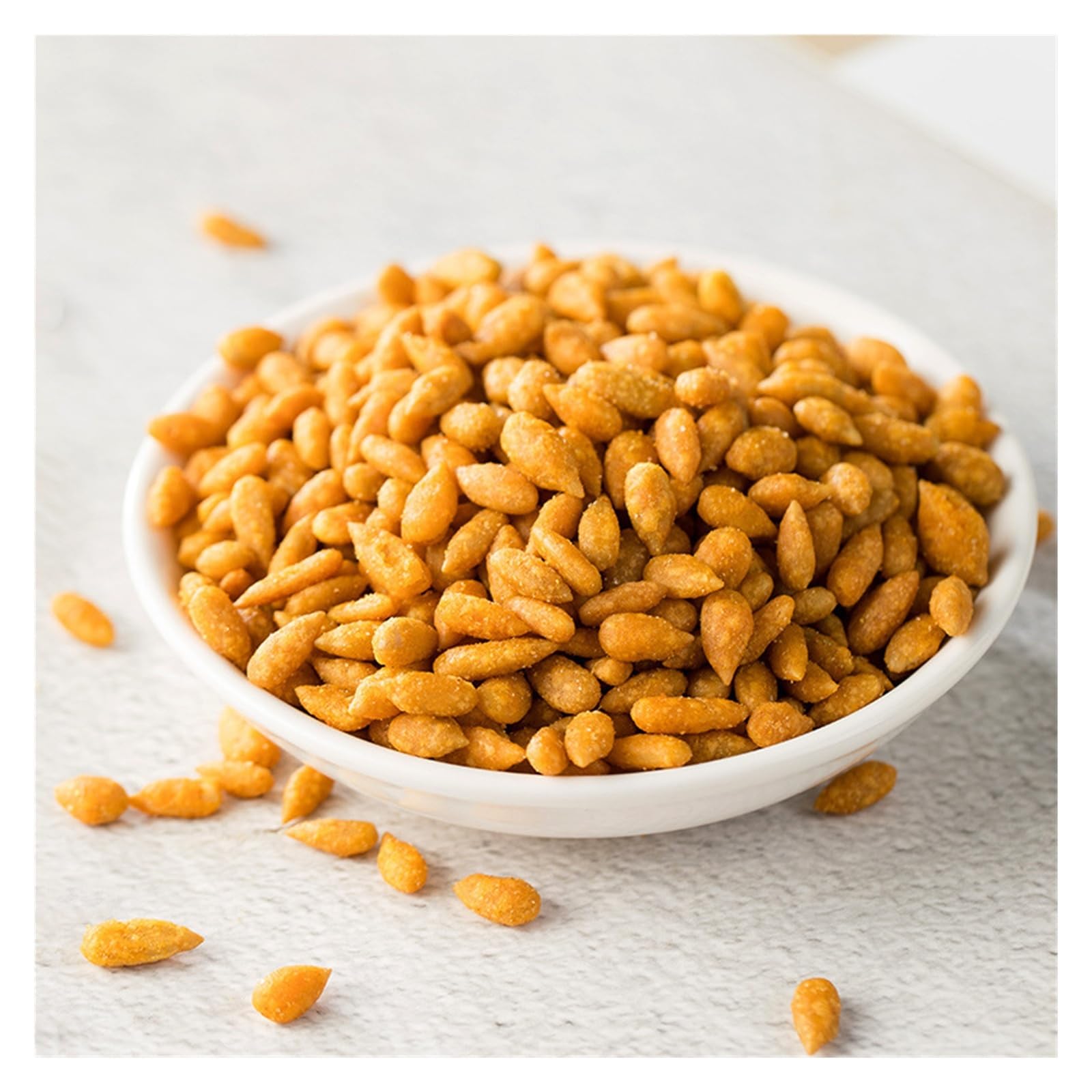 128 g de semillas de girasol con sabor a huevas de cangrejo, saladas, fragantes y crujientes con un rico sabor a cangrejo. Nueces Y Aperitivos.(4bag)