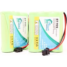2 Pack - Replacement for Sanyo GES-PCF02 Battery - Compatible with Sanyo Cordless Phone Battery 1200mAh 3.6V NI-MH