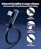 Syntech Connection Cable 16 FT Quest2/Quest Pro/Pico 4 Accessories and USB Cable for PC/Steam VR, High Speed PC Data Transfer, VR Headset and Gaming Computer, Black