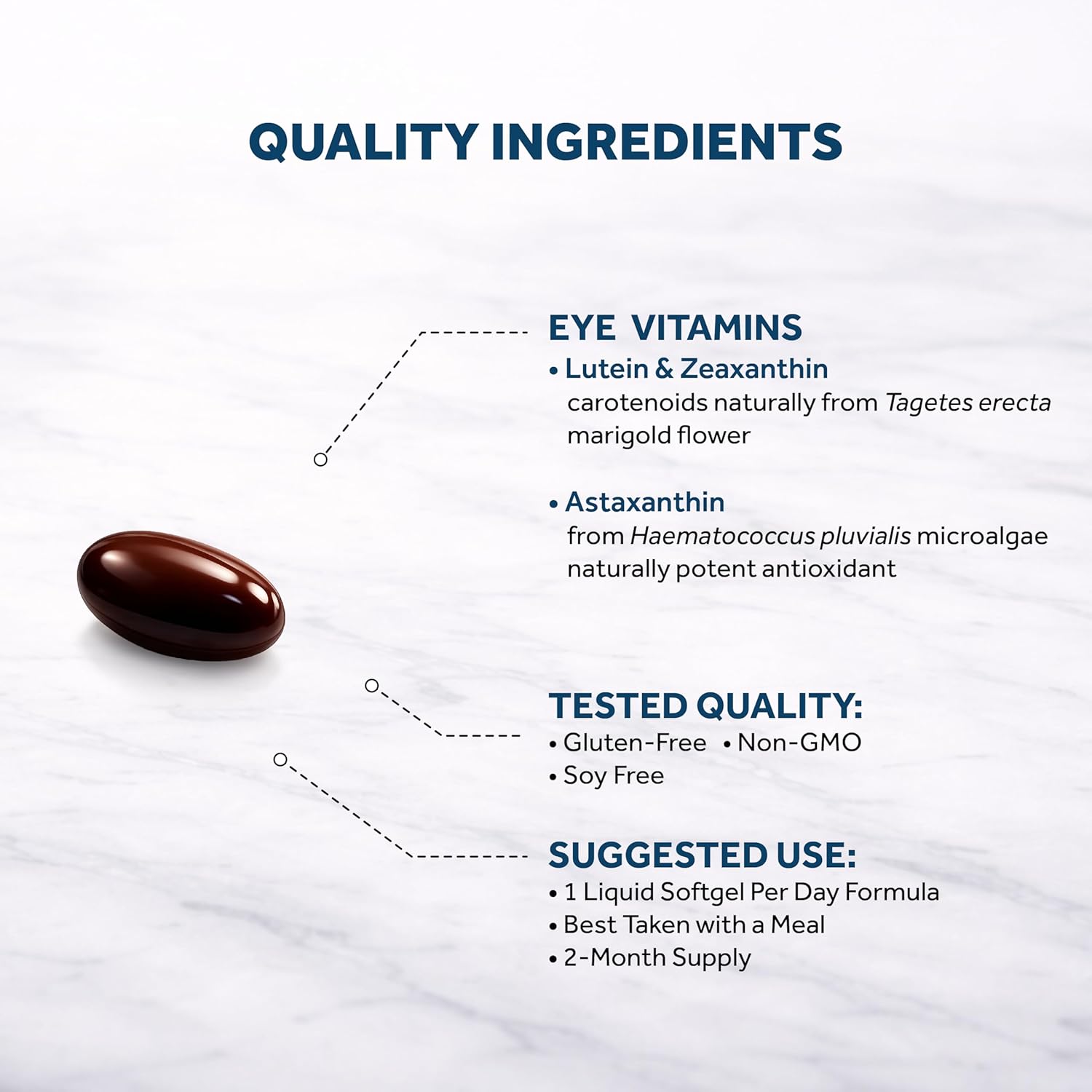 Naturalis Areds2 Clinically Based Eye Supplement | Lutein, Zeaxanthin, Astaxanthin, Bilberry, Blueberry, Cranberry & Grape Seed Adaptogen Blend | 60 Vision Essential Softgels