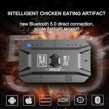 Keyboard and Mouse Converter for Most Two System Gaming Device Peripheral Bluetooth Connectivity PUBG Mobile Controller Silun
