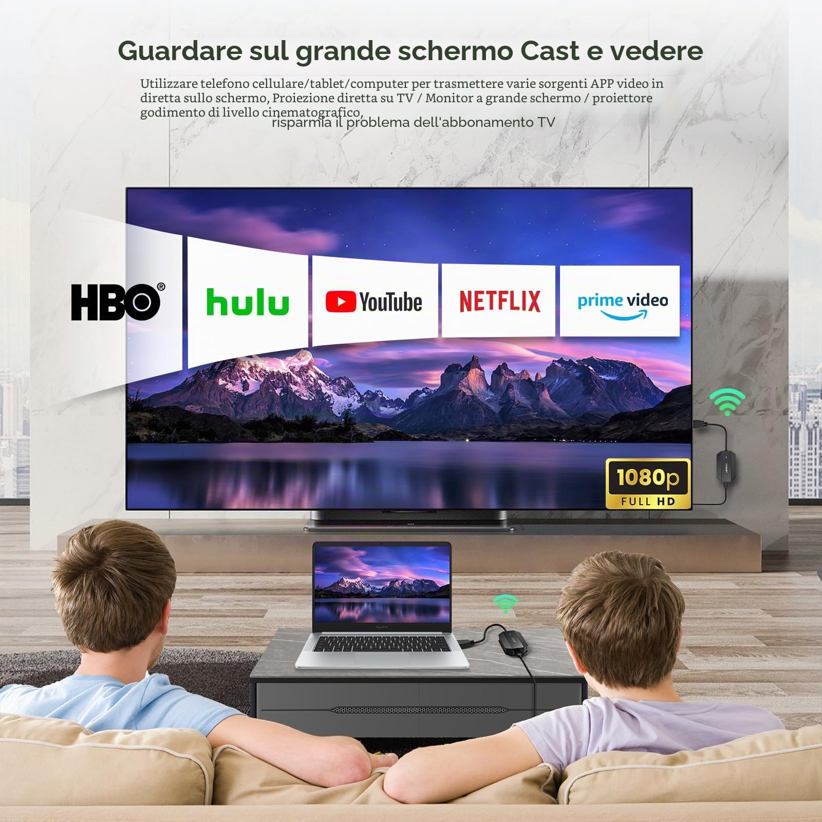 EDUP Trasmettitore e Ricevitore HDMI Wireless, HDMI Wireless Extender per Trasmettere Audio e Video HD a Monitor/Laptop/PC/TV Box/Proiettore, Plug & Play 1080P Full HD H DMI Trasmissione Radio