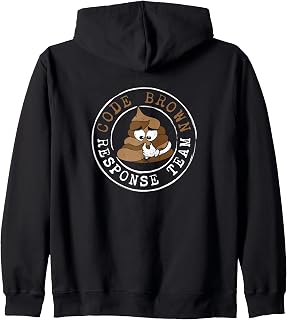 Funny Code Brown Response Team CRNA Hospital Jokes Zip Hoodie