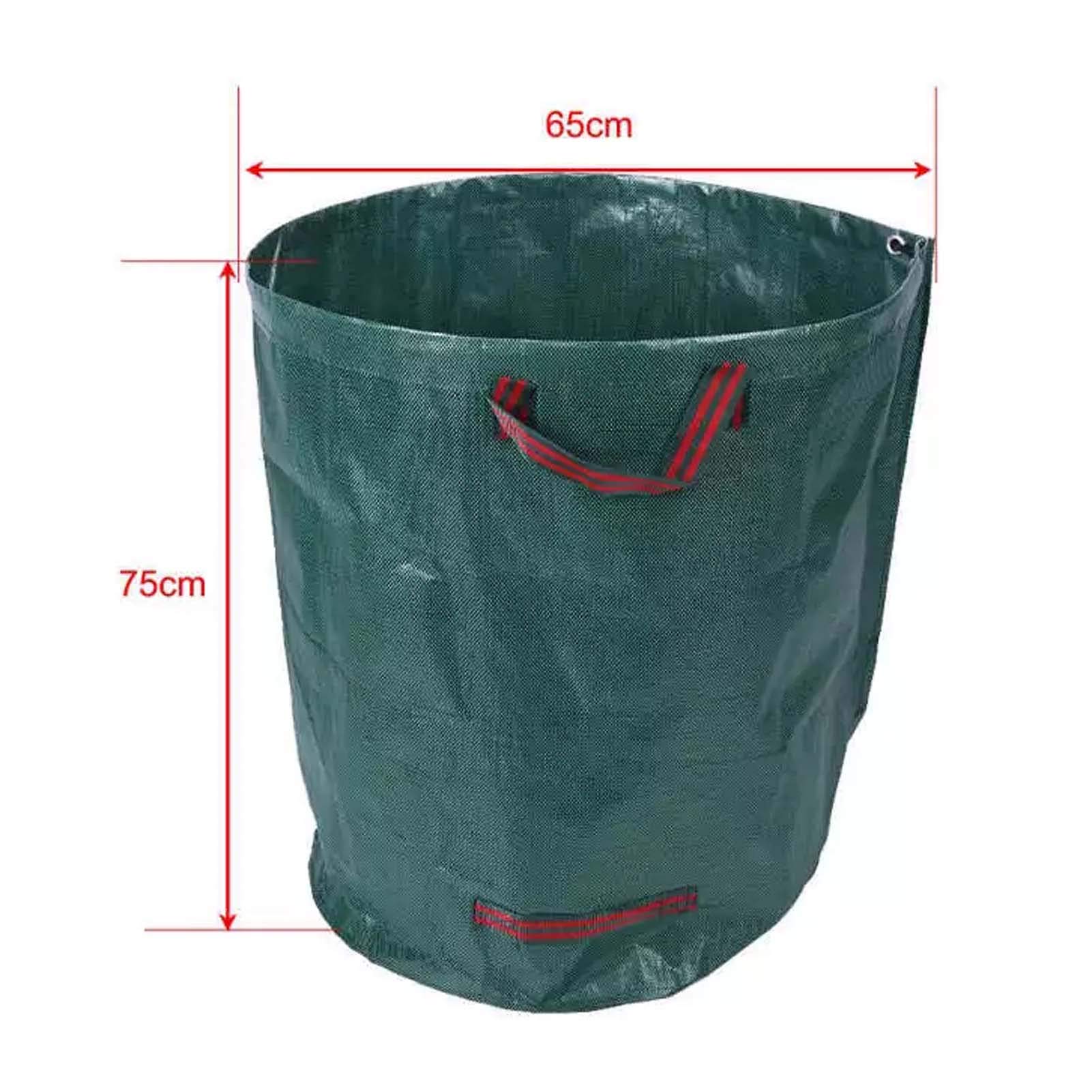 Sacchi per Rifiuti da Giardino 4Pack, Sacco da Giardino 270 Litri, Sacchi da Giardinaggio Professional, Sacco per Raccolta Foglie, Riutilizzabile