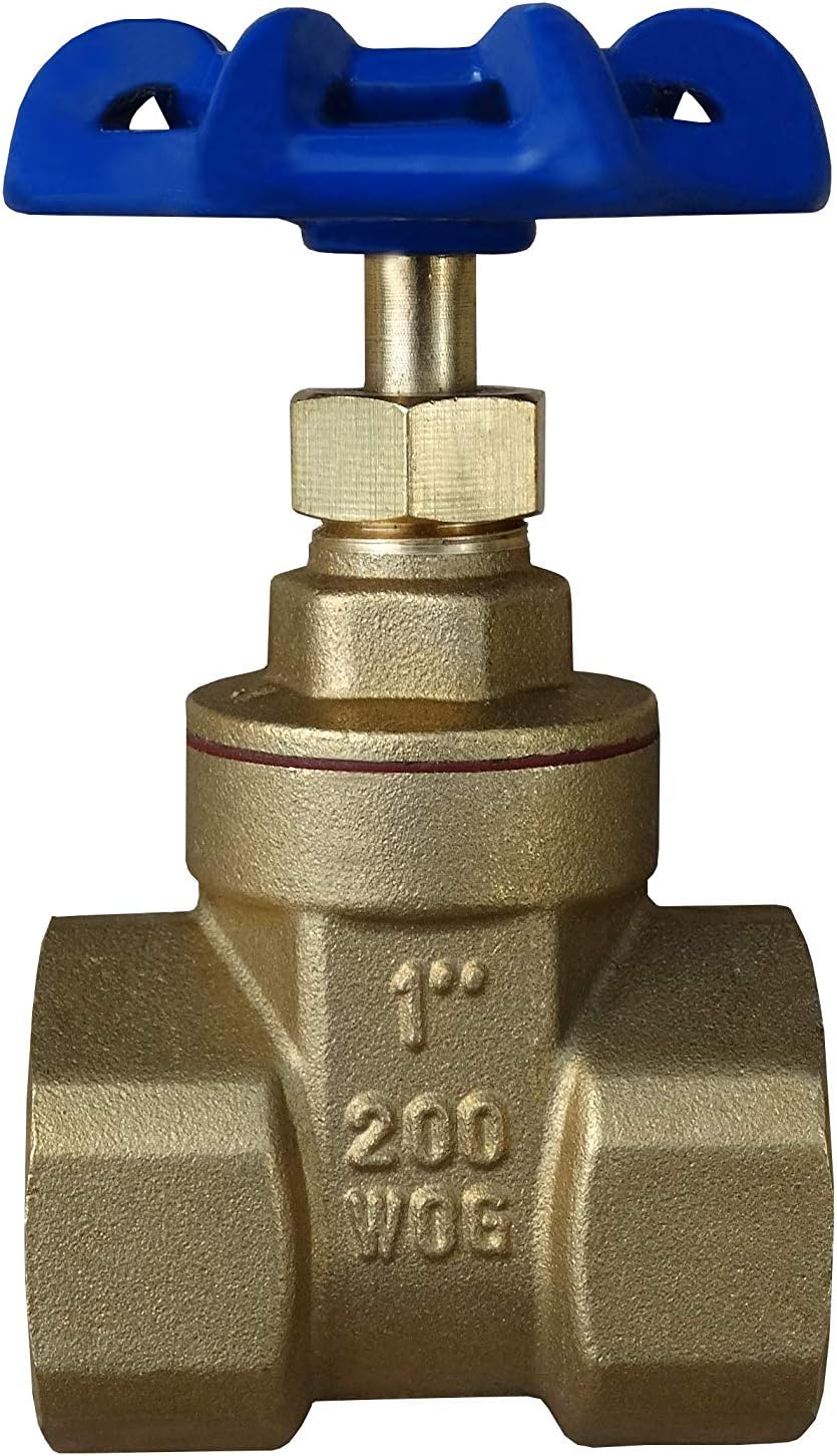 American Valve G300 1" Lead-Free Brass Gate Valve IPS, 1-Inch