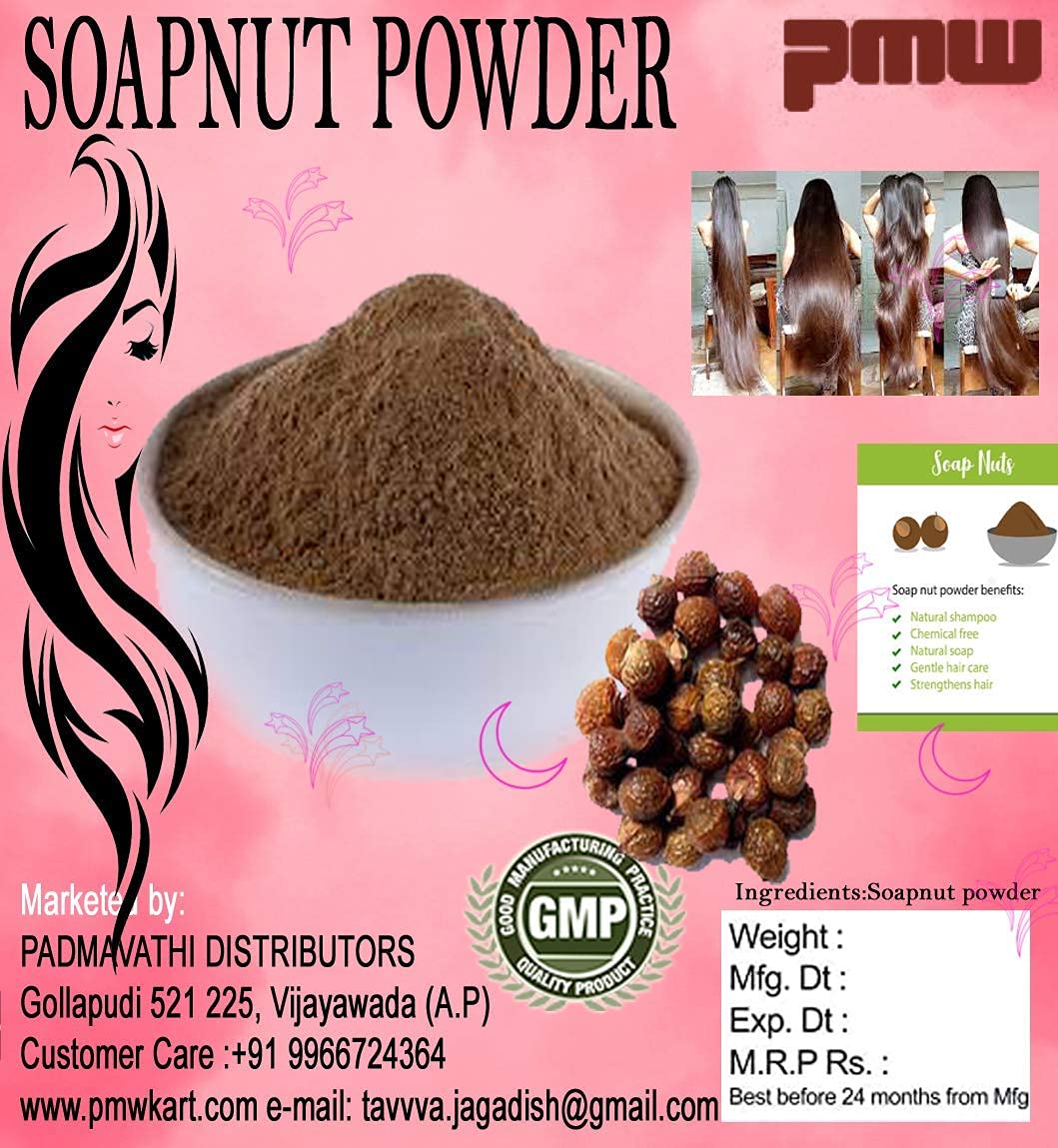 Pmw - Grade A Natural SoapNut - Reetha - Boondi Kottai - Powder - 300 Grams-picture-17